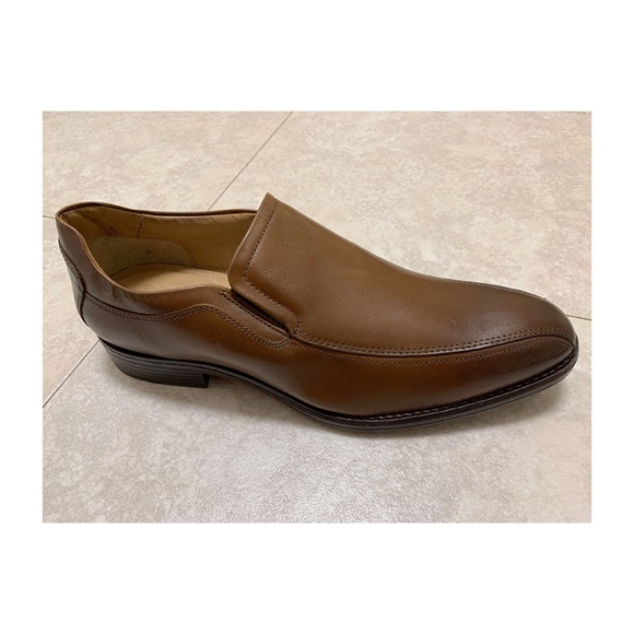 JOHNSTON & MURPHY Men\'s Brown Lewis Venetian Loafers Size: 11M